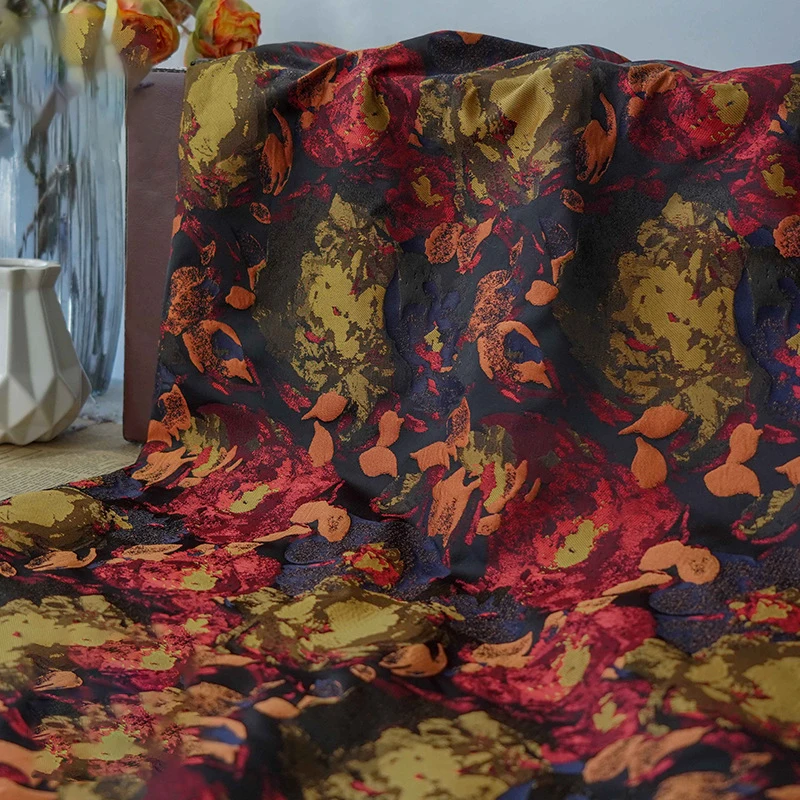 Large Flower Yarn Dyed Jacquard Fabric Spring and Autumn Women's Soft Dress Decorative Sewing Fabric 50cmx158cm
Large Flower Yarn Dyed Jacquard Fabric Spring and Autumn Women's Soft Dress Decorative Sewing Fabric 50cmx158cm