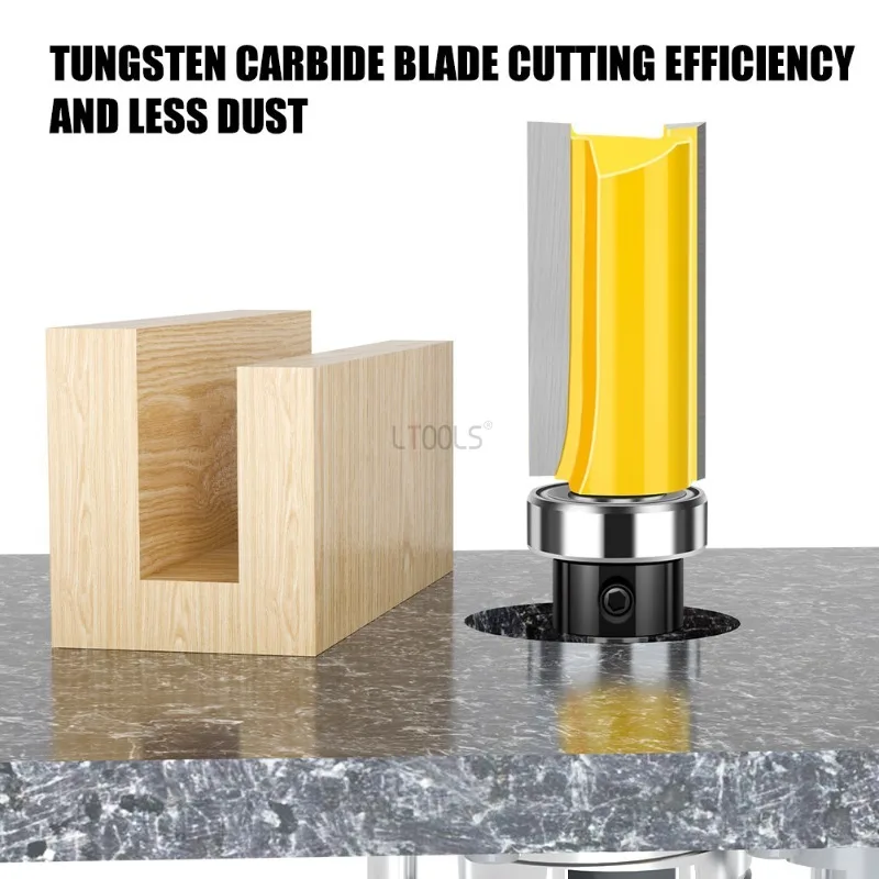 Woodworking 8mm Handle Straight Blade Double Bearing Trimming Blade Set Tungsten Steel Durable Hole Opener Milling Cutter Tools
Woodworking 8mm Handle Straight Blade Double Bearing Trimming Blade Set Tungsten Steel Durable Hole Opener Milling Cutter Tools