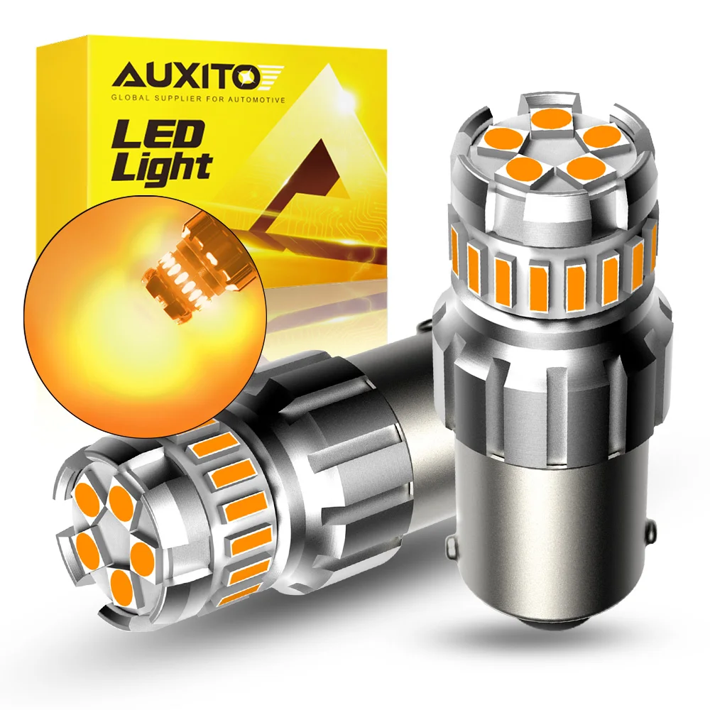 AUXITO 2Pcs 1156 LED Bulb Amber Yellow Canbus Error Free BA15S P21W LED Lights DRL Parking Tail Light Signal Lamp 360° Lighting
AUXITO 2Pcs 1156 LED Bulb Amber Yellow Canbus Error Free BA15S P21W LED Lights DRL Parking Tail Light Signal Lamp 360° Lighting