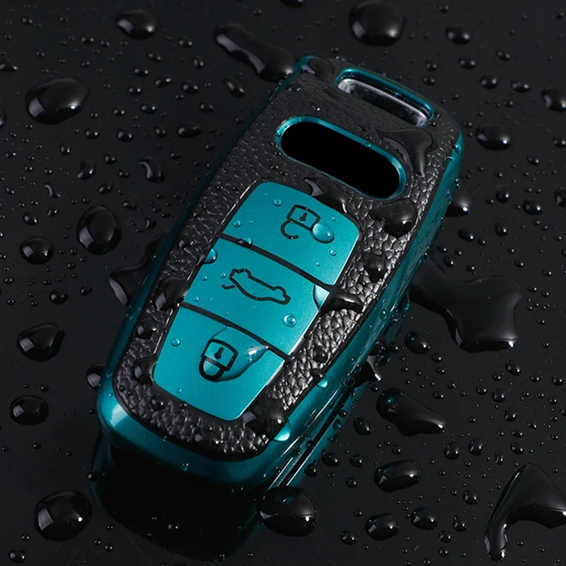 1pcs For Audi A6 A7 A8 E-tron Q5 Q8 C8 D5 TPU Leather Car Remote Key Case Cover Shell Keyless Holder Fob Keychain Accessories
1pcs For Audi A6 A7 A8 E-tron Q5 Q8 C8 D5 TPU Leather Car Remote Key Case Cover Shell Keyless Holder Fob Keychain Accessories