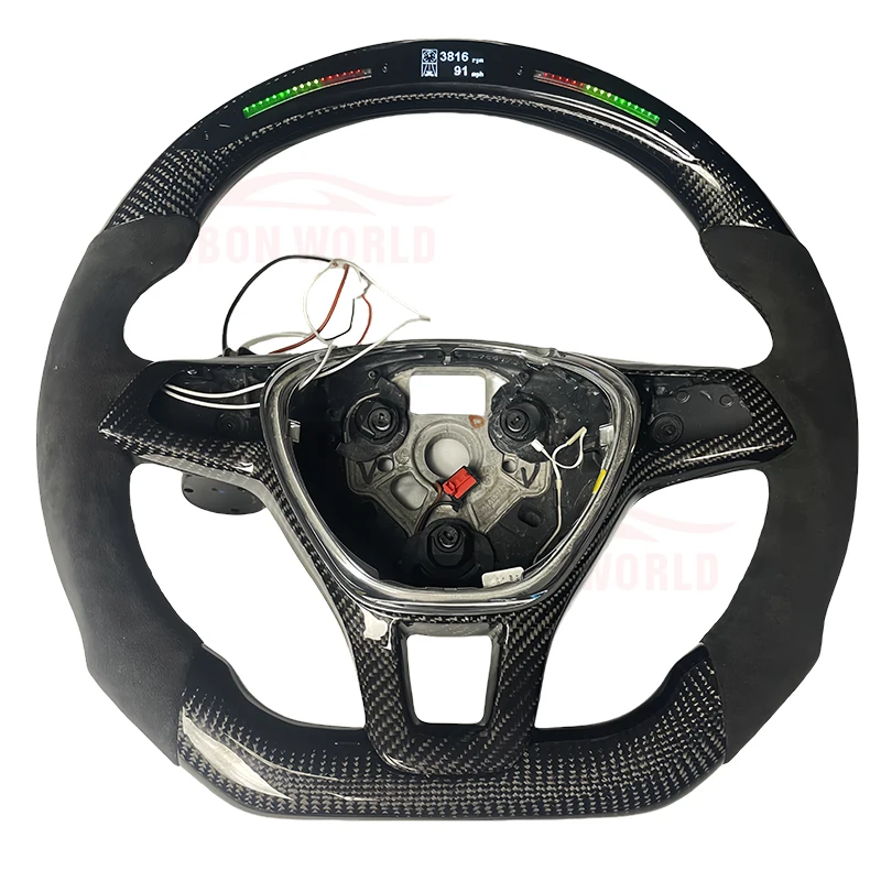 LED Display Car Steering Wheel Alcantara Carbon Fiber Racing Sports Steering Wheel For Volkswagen VW MK7 2015-2017
LED Display Car Steering Wheel Alcantara Carbon Fiber Racing Sports Steering Wheel For Volkswagen VW MK7 2015-2017