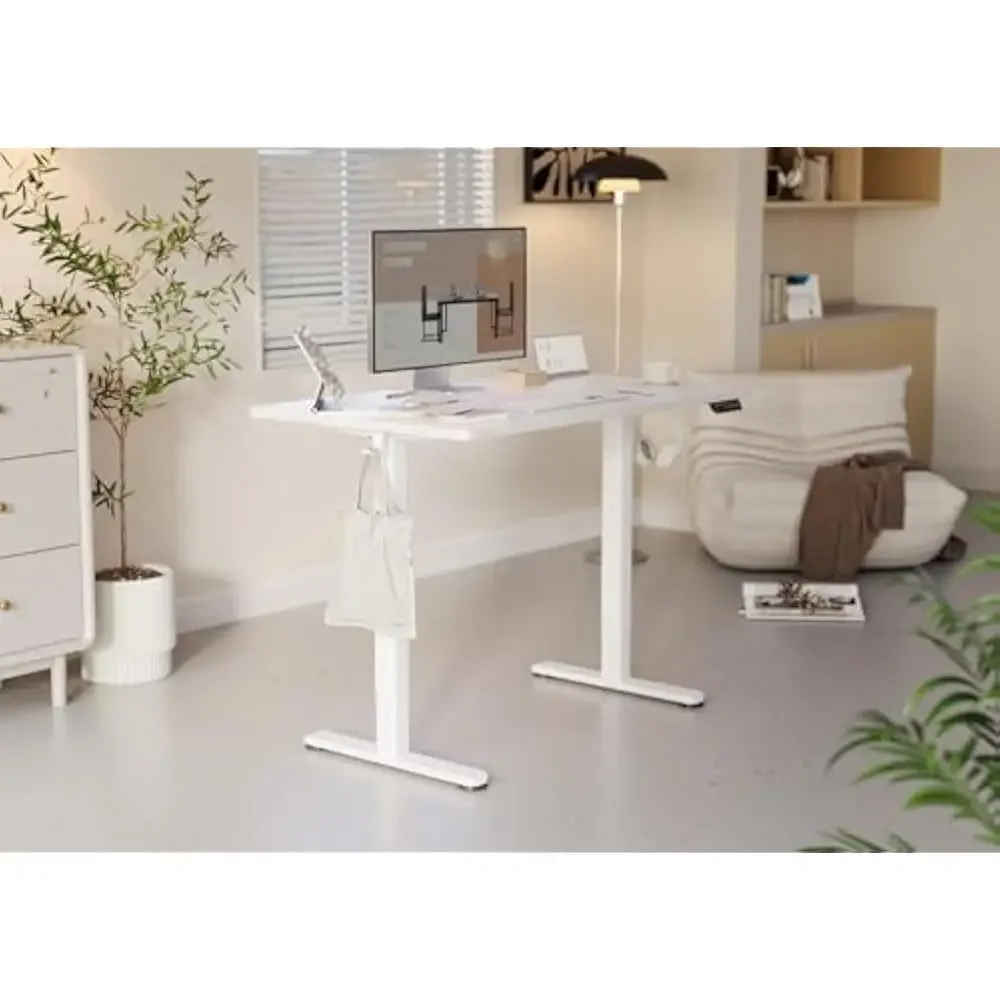 Electric Standing Desk Adjustable Height, 48 x 24 Inches Stand up Desk w/Cable Management, Home Office Desks with Splice Board 
Electric Standing Desk Adjustable Height, 48 x 24 Inches Stand up Desk w/Cable Management, Home Office Desks with Splice Board