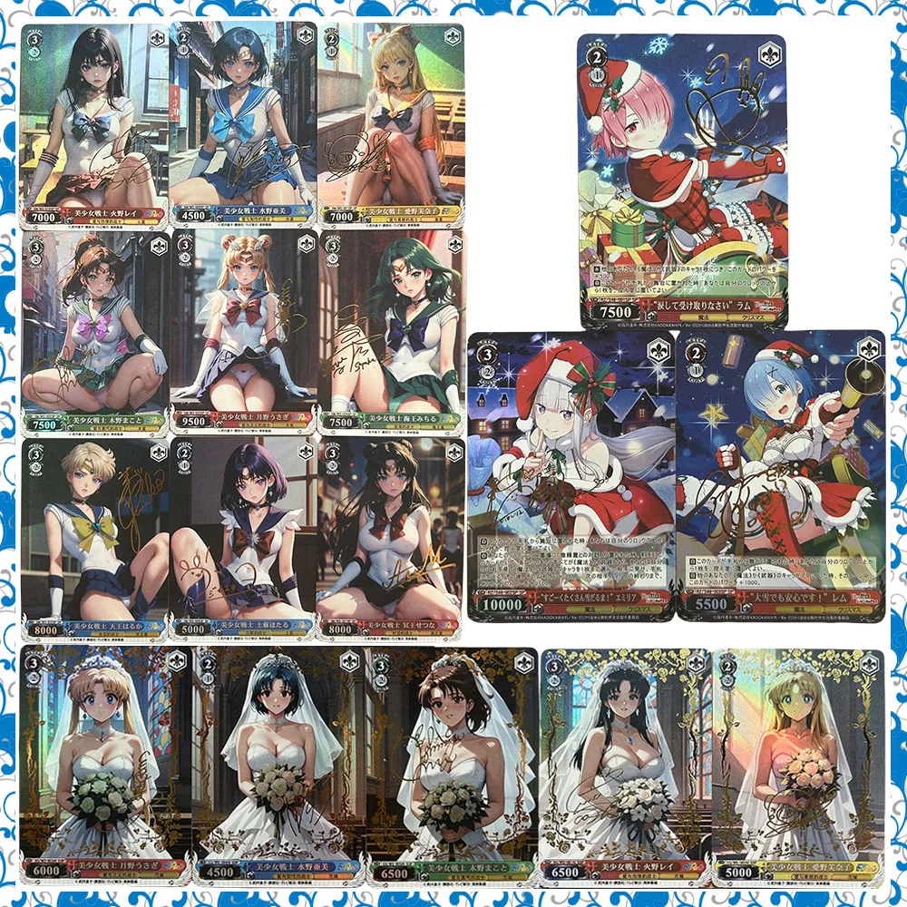 Аниме История богини DIY ACG Tsukino Usagi Ami Hino Rei Премиум Блестящая Коллекционная карта Рождественский подарок на день рождения
Аниме История богини DIY ACG Tsukino Usagi Ami Hino Rei Премиум Блестящая Коллекционная карта Рождественский подарок на день рождения