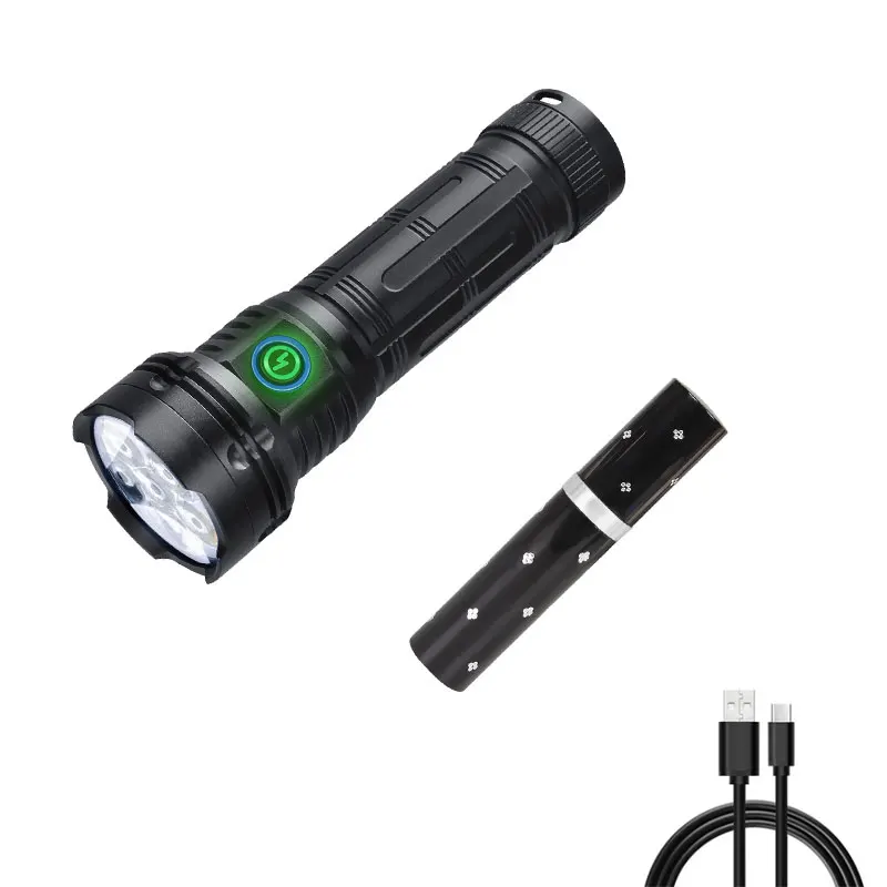 Тактический фонарик 5100LM — аккумулятор 32850, 5 режимов и зарядка через USB-C, супер яркий светодиод для кемпинга/аварийной ситуации
Тактический фонарик 5100LM — аккумулятор 32850, 5 режимов и зарядка через USB-C, супер яркий светодиод для кемпинга/аварийной ситуации