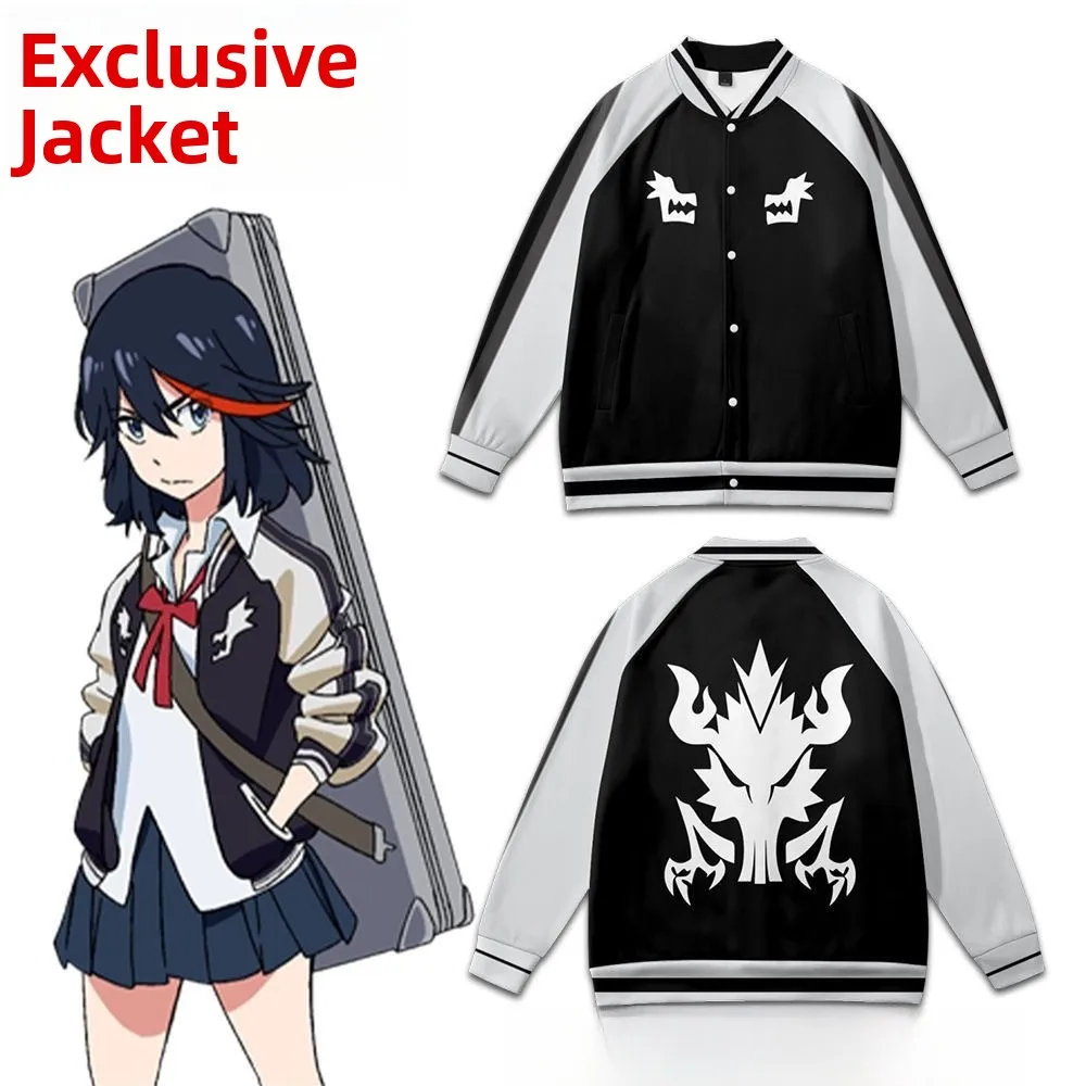 Kill La Kill Loose Baseball Jacket for Men And Women Casual Style Polyester Fiber Spring Autumn Season Long Sleeve Zipper Clo...
Kill La Kill Loose Baseball Jacket for Men And Women Casual Style Polyester Fiber Spring Autumn Season Long Sleeve Zipper Clo...