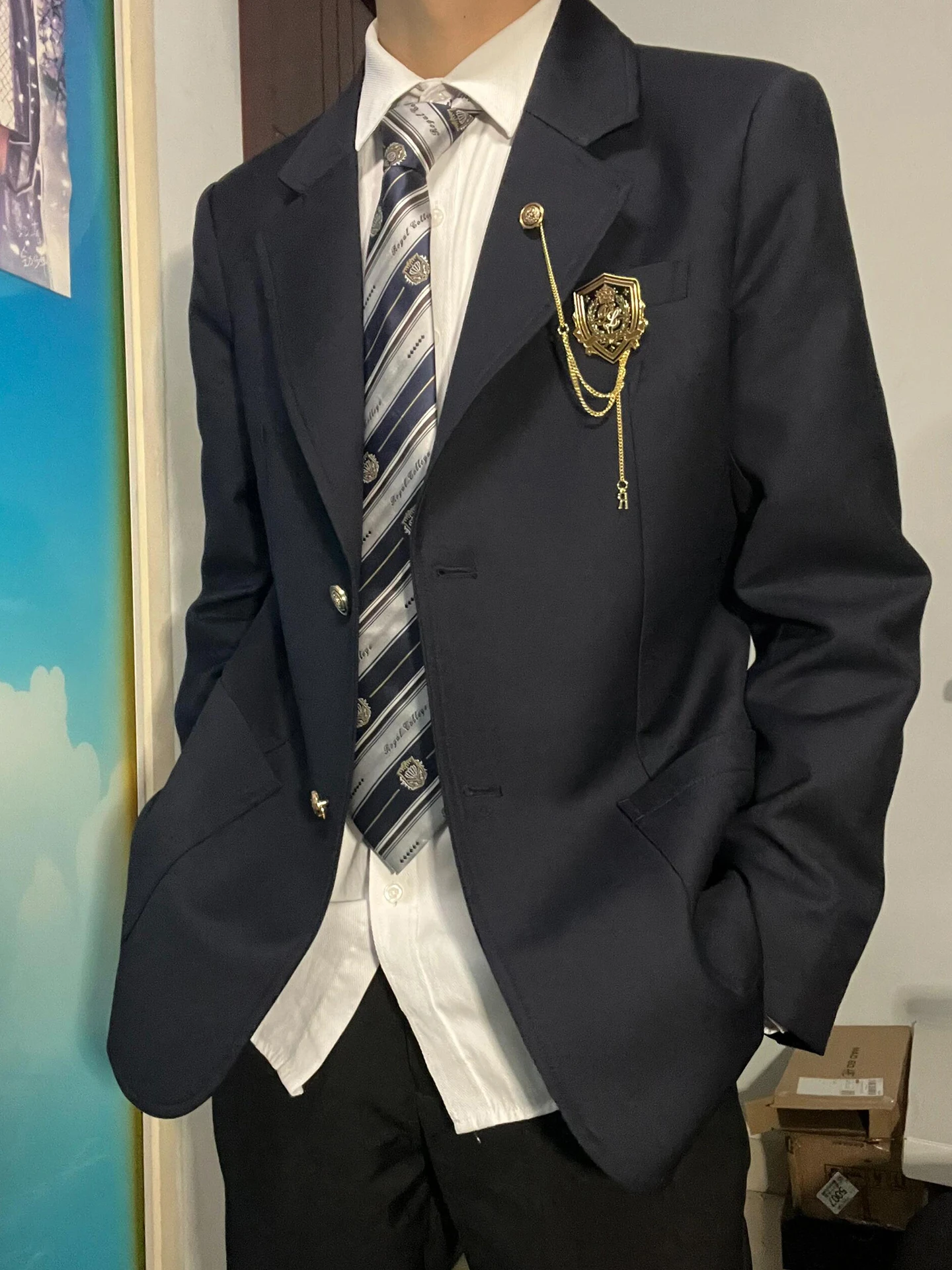 Casual Black Suit Uniform Jacket Retro Graduation Class Uniform Top for Students Youthful Vitality Style Standard Fit Long Sl...
Casual Black Suit Uniform Jacket Retro Graduation Class Uniform Top for Students Youthful Vitality Style Standard Fit Long Sl...