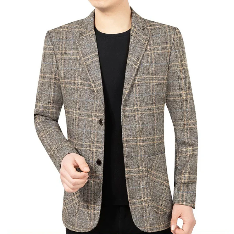 2026 Blazer Men's Fashionable Business Banquet Dance Singer Plaid Fitted Casual Trendy Wedding Banquet Dress Performance Blazer
2026 Blazer Men's Fashionable Business Banquet Dance Singer Plaid Fitted Casual Trendy Wedding Banquet Dress Performance Blazer