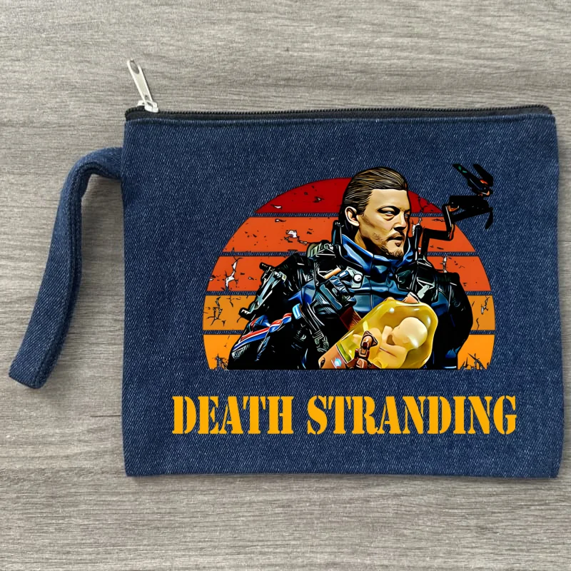 Death Stranding Kojima Canvas Denim Cosmetic Bag Organizer Travel Sundries Storage Pouch Office Pencil Case Wallet Gift Bags 
Death Stranding Kojima Canvas Denim Cosmetic Bag Organizer Travel Sundries Storage Pouch Office Pencil Case Wallet Gift Bags