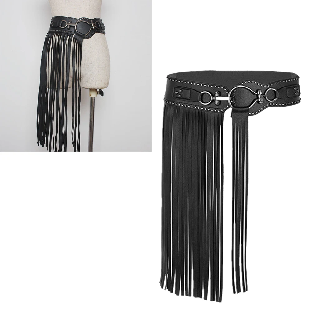 1pc Punk Style Punk With Tassel Skirt Rivet Tassel Skirt Belt Women Sexy Party Costume Waist 68-75Cm Black Size L
1pc Punk Style Punk With Tassel Skirt Rivet Tassel Skirt Belt Women Sexy Party Costume Waist 68-75Cm Black Size L