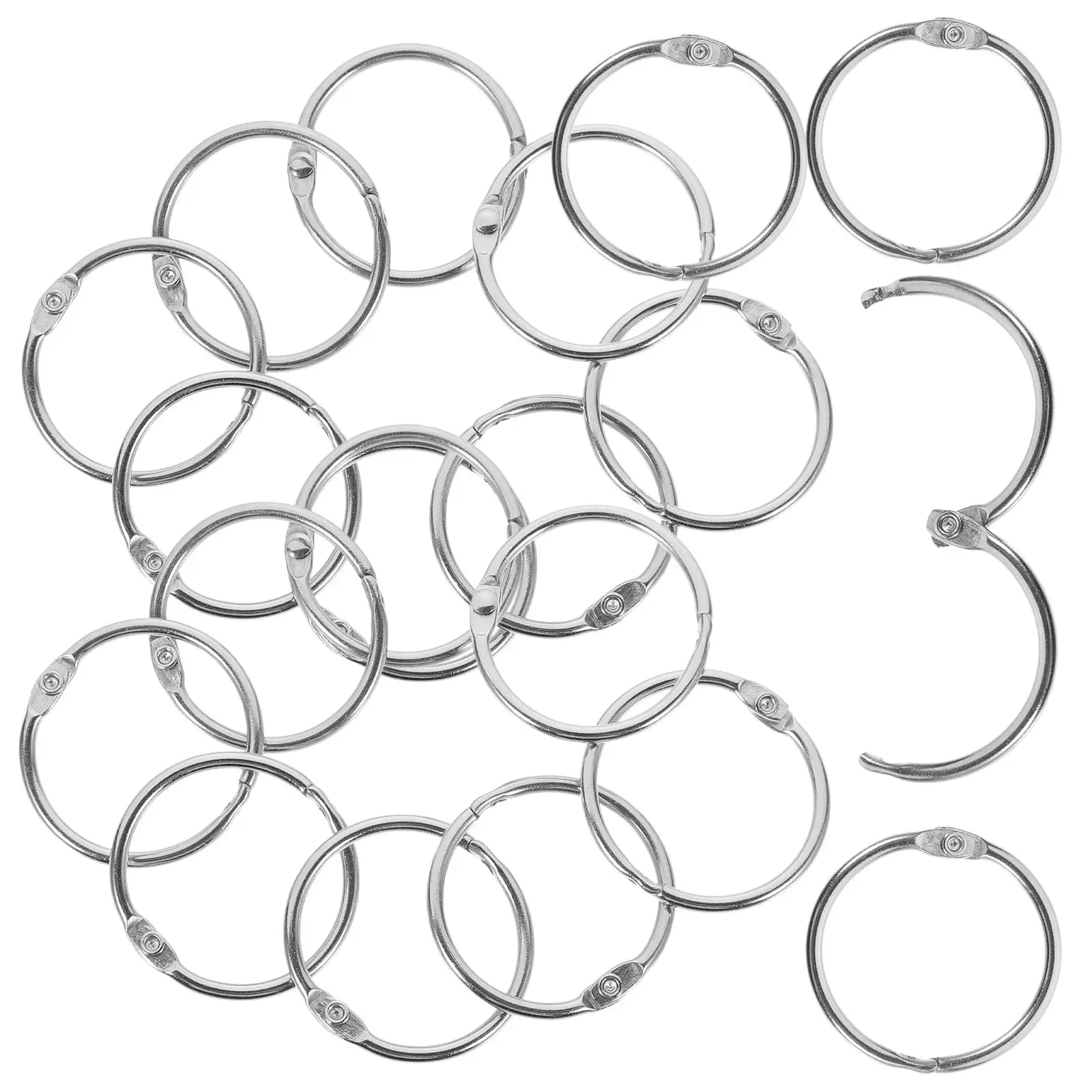 50 Pcs Loose-leaf Buckle Notebook Binder Ring Gift Card The Binding Rings Metal Flash
50 Pcs Loose-leaf Buckle Notebook Binder Ring Gift Card The Binding Rings Metal Flash