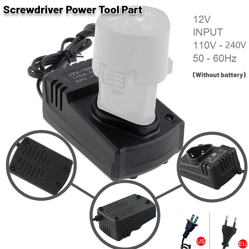 Power Tool Part DC US/EU Li-ion Rechargeable Charger Support 110-240V Black For Electrical Lithium Drill 12V Lithium Screwdriver
Power Tool Part DC US/EU Li-ion Rechargeable Charger Support 110-240V Black For Electrical Lithium Drill 12V Lithium Screwdriver
