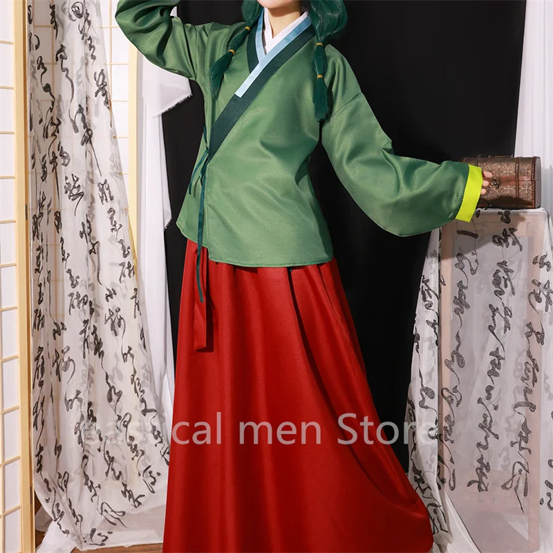 Anime Maomao Cosplay Costume Green Hanfu Women Elegant Kimono Mao Mao Uniform Wig Outfits The Apothecary Diaries Jinshi Cosplay
Anime Maomao Cosplay Costume Green Hanfu Women Elegant Kimono Mao Mao Uniform Wig Outfits The Apothecary Diaries Jinshi Cosplay
