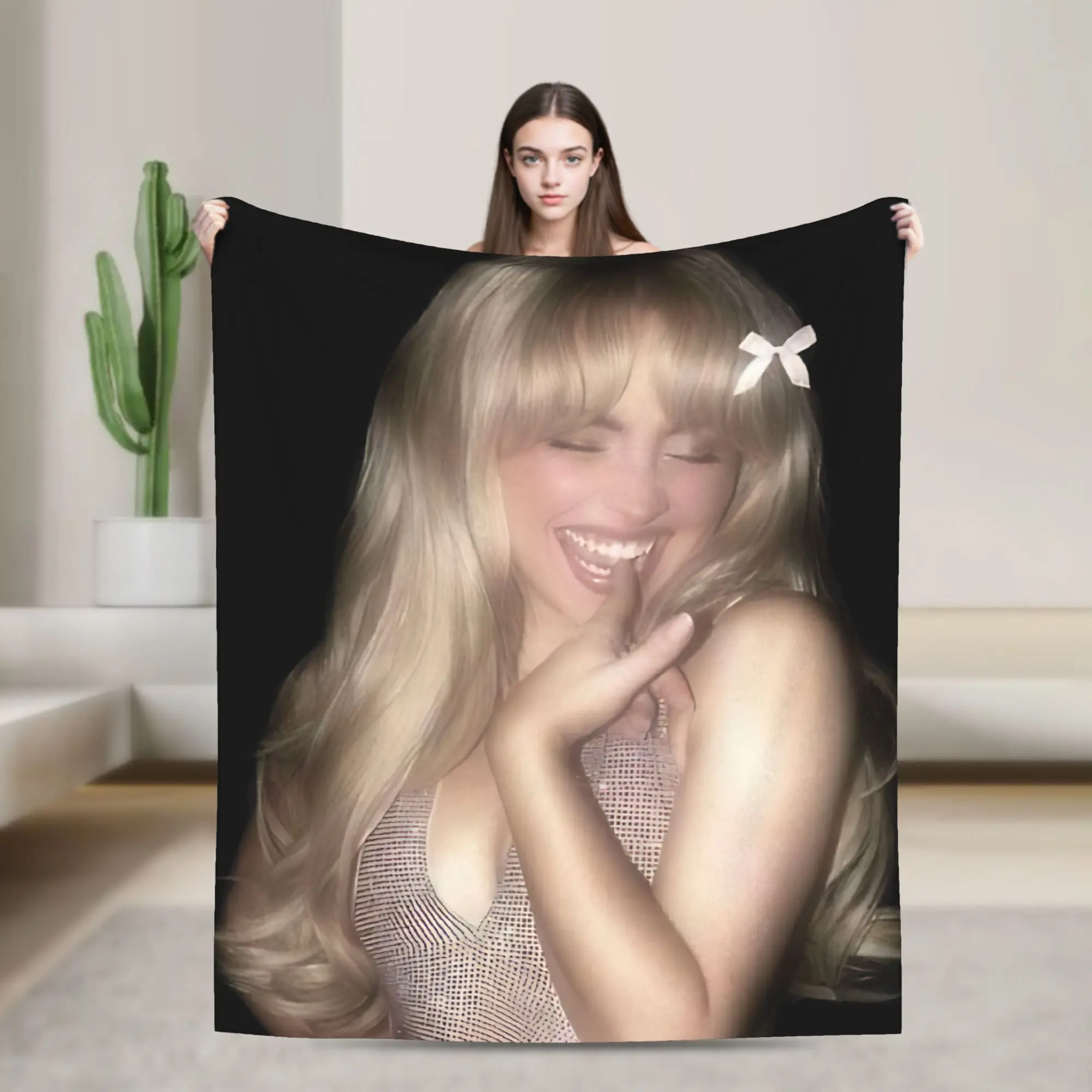 Warm Soft Blanket Travel Office American Singer Sabrina Carpenter Throw Blanket Flannel Bedspread For Living Room Sofa Bed Cover
Warm Soft Blanket Travel Office American Singer Sabrina Carpenter Throw Blanket Flannel Bedspread For Living Room Sofa Bed Cover