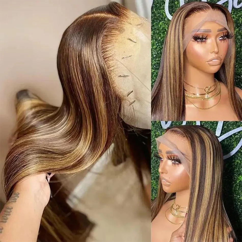 Straight Human Hair Wigs 13X6 Hd Lace Frontal Wig Highlight Wig Human Hair 250 Density 30 38 Inch Preplucked Brazilian For Women
Straight Human Hair Wigs 13X6 Hd Lace Frontal Wig Highlight Wig Human Hair 250 Density 30 38 Inch Preplucked Brazilian For Women