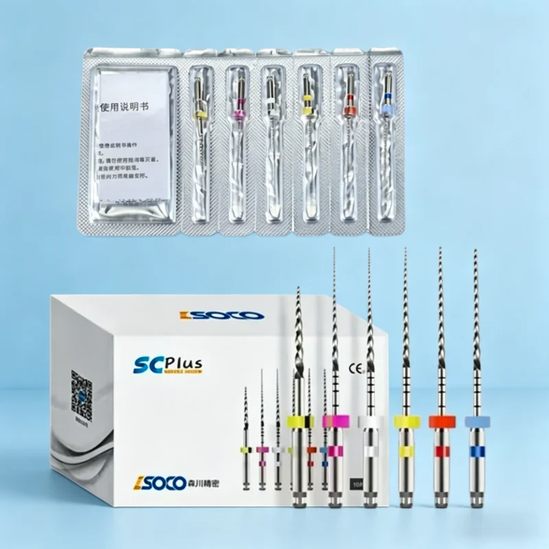 Dental Heat-Activated SOCO PLUS NiTi Files – 6Pcs/Pack, High Anti-Breakage, for Root Canal Shaping
Dental Heat-Activated SOCO PLUS NiTi Files – 6Pcs/Pack, High Anti-Breakage, for Root Canal Shaping