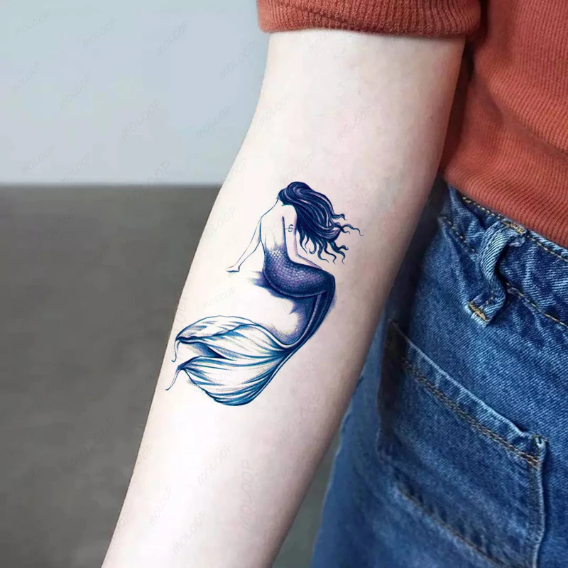 Tattoo Sticker Mermaid Cartoon Fish Element Animal Waterproof Temporary Fake Tatoo for Women Men Makeup Body Art
Tattoo Sticker Mermaid Cartoon Fish Element Animal Waterproof Temporary Fake Tatoo for Women Men Makeup Body Art