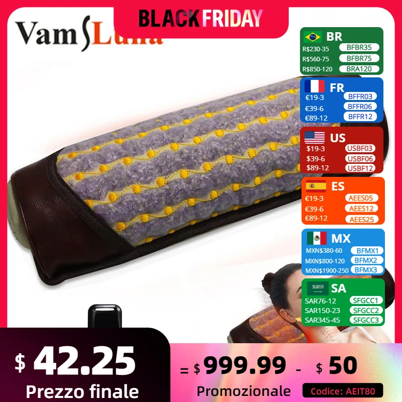 Amethyst Massage Pillow Natural Germanium Band Heating Function Negative Ion Energy Therapy for Insomnia and Relieve pain
Amethyst Massage Pillow Natural Germanium Band Heating Function Negative Ion Energy Therapy for Insomnia and Relieve pain