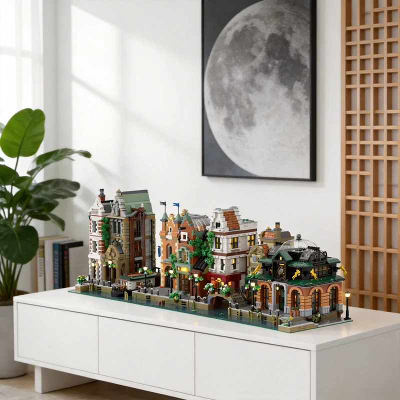 Конструктор MOC Canal Modular Collection (12931 деталь) — Модель городского пейзажа, креативный подарок, декор для демонстрации, сборная модель премиум-класса для взрослых
Конструктор MOC Canal Modular Collection (12931 деталь) — Модель городского пейзажа, креативный подарок, декор для демонстрации, сборная модель премиум-класса для взрослых