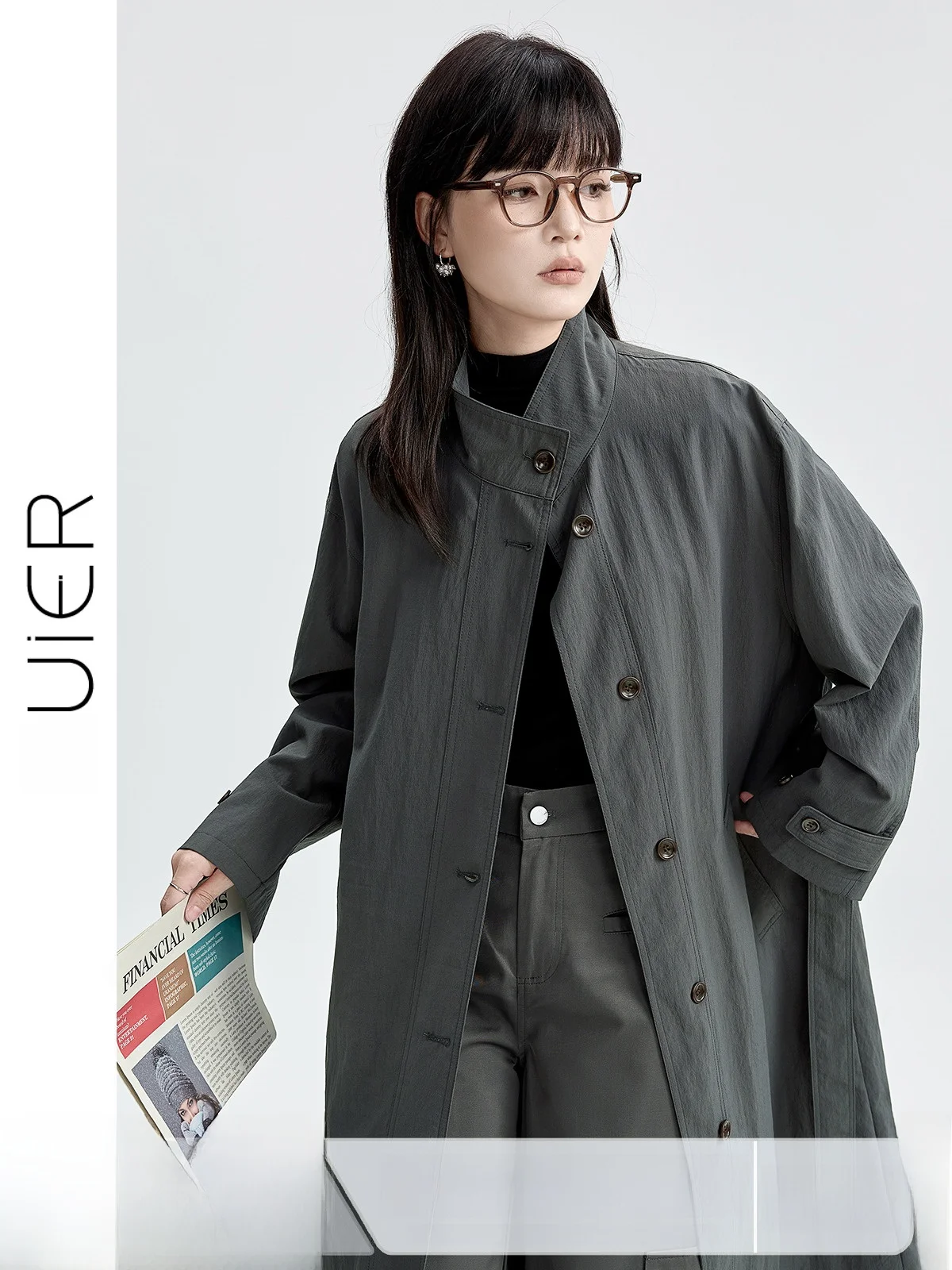 ey Long Loose Women's Coat Vintage High Quali Autumn Windbreaker Ele Aosphere Busin Casual Sle Single Button C...
ey Long Loose Women's Coat Vintage High Quali Autumn Windbreaker Ele Aosphere Busin Casual Sle Single Button C...