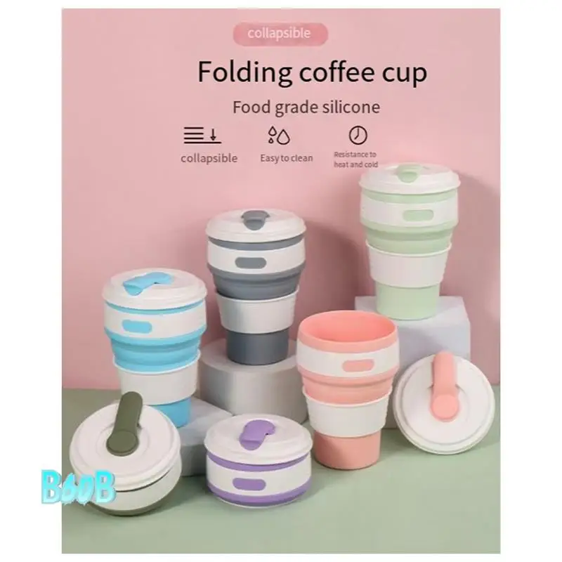 Silicone Foldable Travel Cup-Camping Cup, Foldable Water Cup, Adult Drinking Cup With Lid,-B60B
Silicone Foldable Travel Cup-Camping Cup, Foldable Water Cup, Adult Drinking Cup With Lid,-B60B