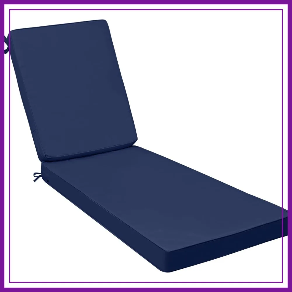 Outdoor Chaise Lounge Cushions, Fade-Resistant, Waterproof Patio Replacement Cushions, 80" x 26" x 3", Navy Blue
Outdoor Chaise Lounge Cushions, Fade-Resistant, Waterproof Patio Replacement Cushions, 80" x 26" x 3", Navy Blue