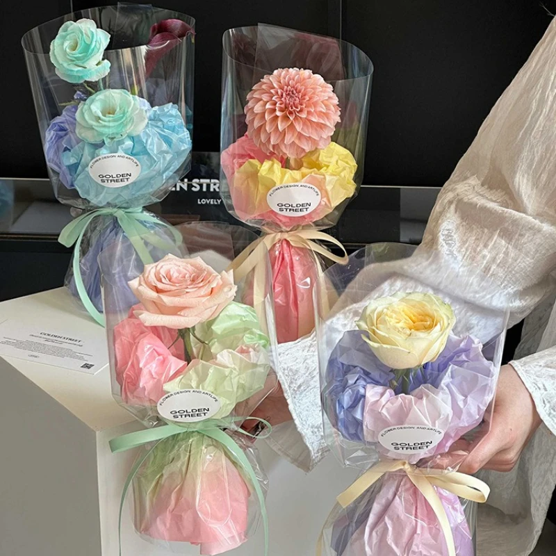 Valentine's Day Gradually Changed Pearly Snow Pear Paper 38g Thickened Bouquet Flowers Colorful Lining Floral Packa Materials
Valentine's Day Gradually Changed Pearly Snow Pear Paper 38g Thickened Bouquet Flowers Colorful Lining Floral Packa Materials