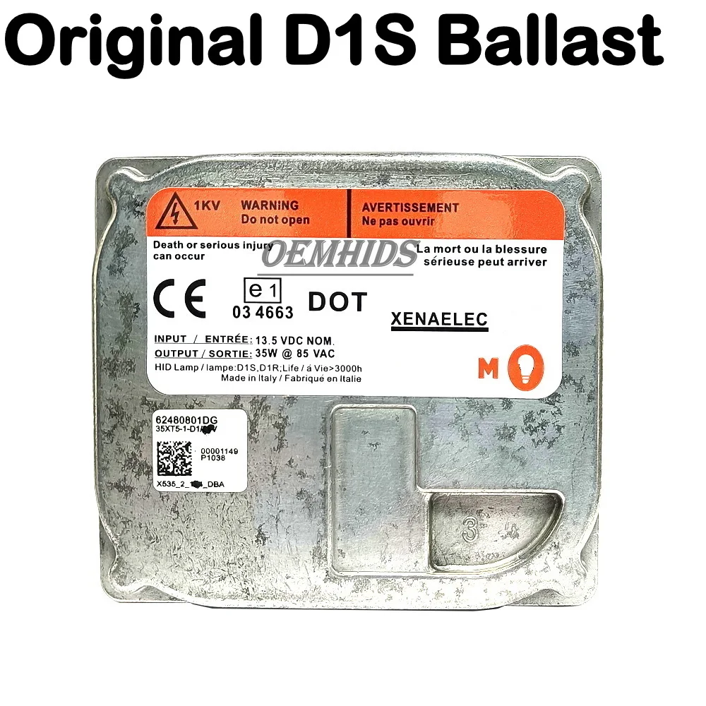 Original Oemhids 95new D1S D1R Xenon Ballast 12v 35w 35xt5-1-d1 For HID Lamps Car Lighting Parts Headlight Control Module 034663
Original Oemhids 95new D1S D1R Xenon Ballast 12v 35w 35xt5-1-d1 For HID Lamps Car Lighting Parts Headlight Control Module 034663
