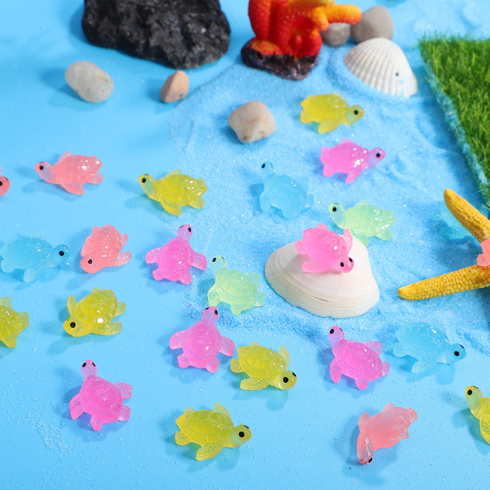 50Pcs Mini Turtles Glow in The Dark Resin Animals Strong Material Versatile Use for Potted Plants Fishtank Desktop Decoration
50Pcs Mini Turtles Glow in The Dark Resin Animals Strong Material Versatile Use for Potted Plants Fishtank Desktop Decoration