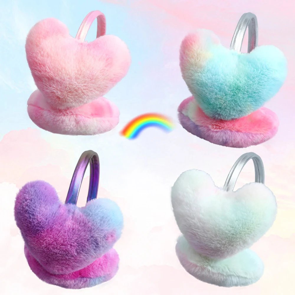 2023 Winter Gradient Color Heart-shaped Plush Earflap Children Kids Lovely Earmuffs Warmer Caps Soft Plush Headband Fur Earmuff
2023 Winter Gradient Color Heart-shaped Plush Earflap Children Kids Lovely Earmuffs Warmer Caps Soft Plush Headband Fur Earmuff