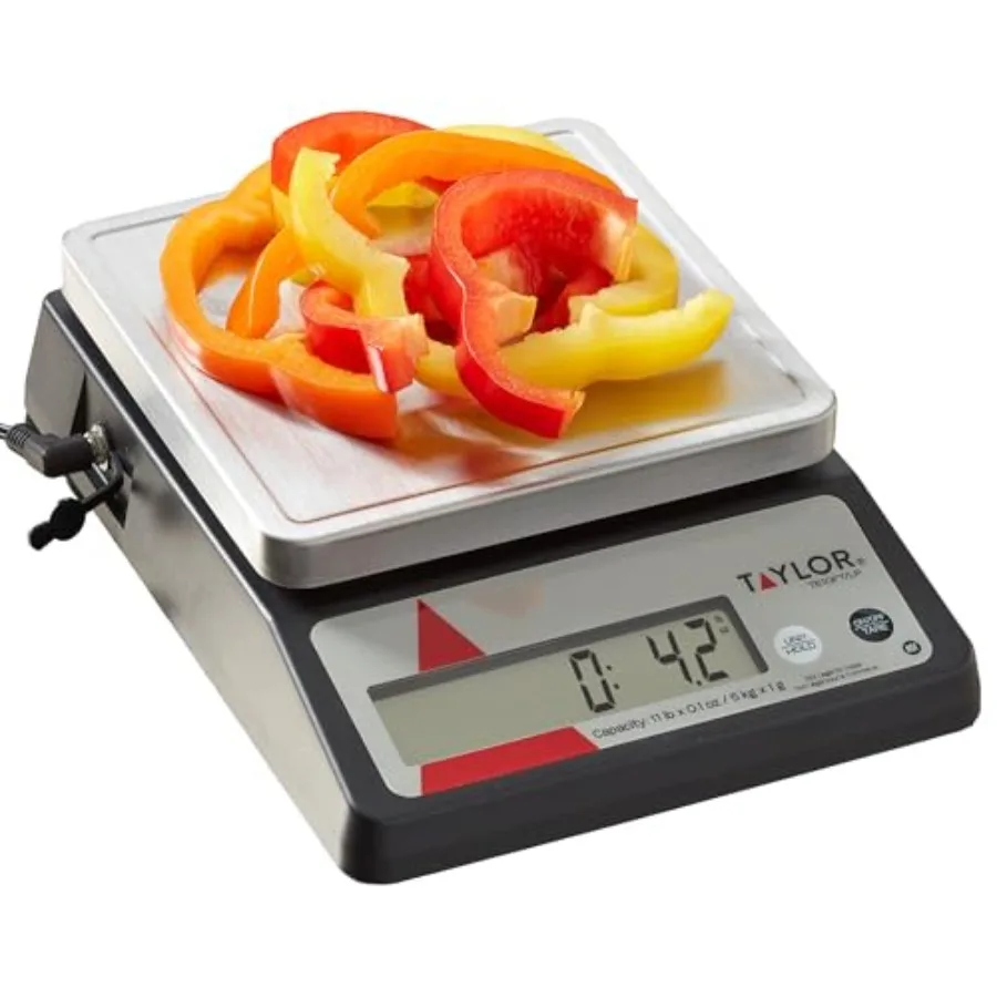 TE10FT 11-Pound Commercial Digital Portion Control Scale with Stainless Steel Platform 0.1 oz 1 g Precision Tare and Hold Funct
TE10FT 11-Pound Commercial Digital Portion Control Scale with Stainless Steel Platform 0.1 oz 1 g Precision Tare and Hold Funct