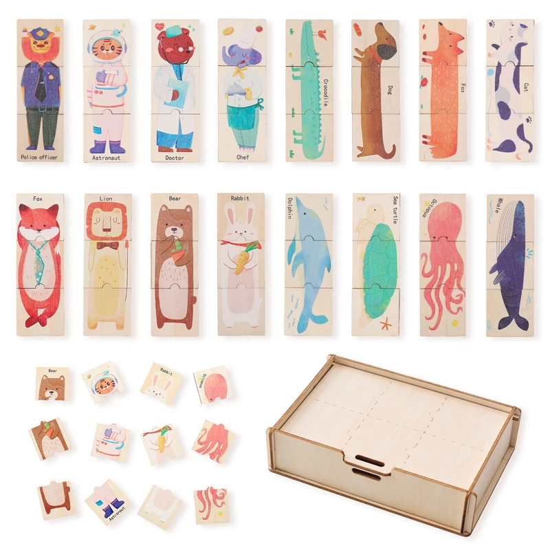 Baby Wooden Cartoon Animal Puzzle Series Educational Montessori Toys Baby Animal Cognition Game Hand And Foot Exercise Toy
Baby Wooden Cartoon Animal Puzzle Series Educational Montessori Toys Baby Animal Cognition Game Hand And Foot Exercise Toy