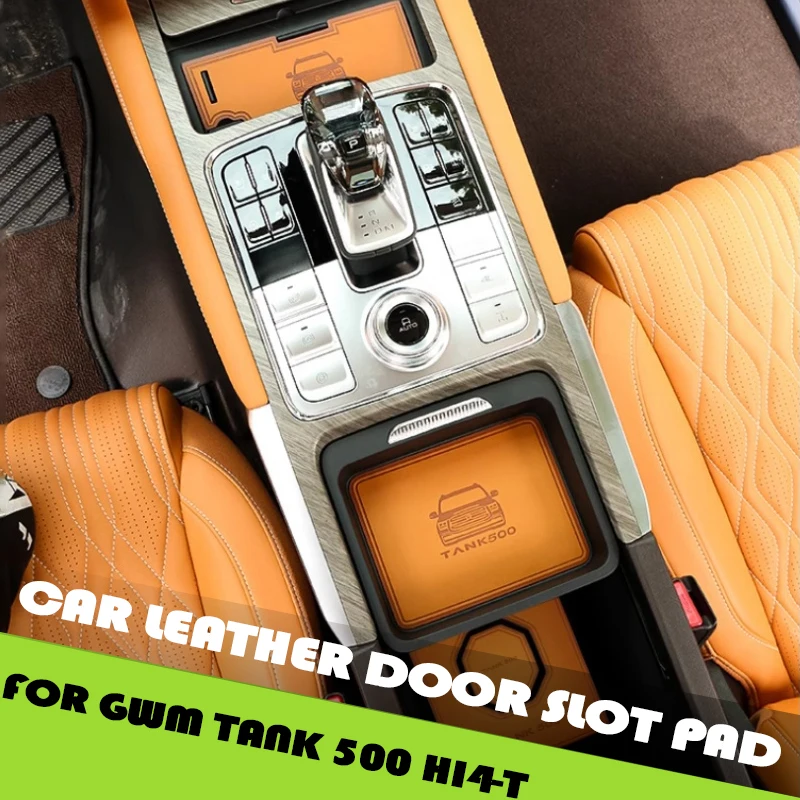 Car Leather Door Slot Pad Fit for GWM Tank 500 Hi4-T Auto Central Control Water Coaster Storage Box Anti-slip Pad Upgrade Parts
Car Leather Door Slot Pad Fit for GWM Tank 500 Hi4-T Auto Central Control Water Coaster Storage Box Anti-slip Pad Upgrade Parts