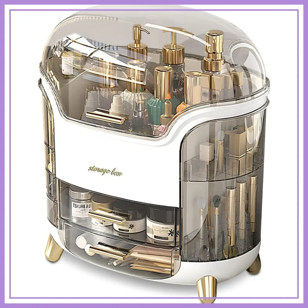 Portable Light Luxury Makeup Case: Dustproof Cosmetic Organizer for Skincare & Jewelry - White
Portable Light Luxury Makeup Case: Dustproof Cosmetic Organizer for Skincare & Jewelry - White