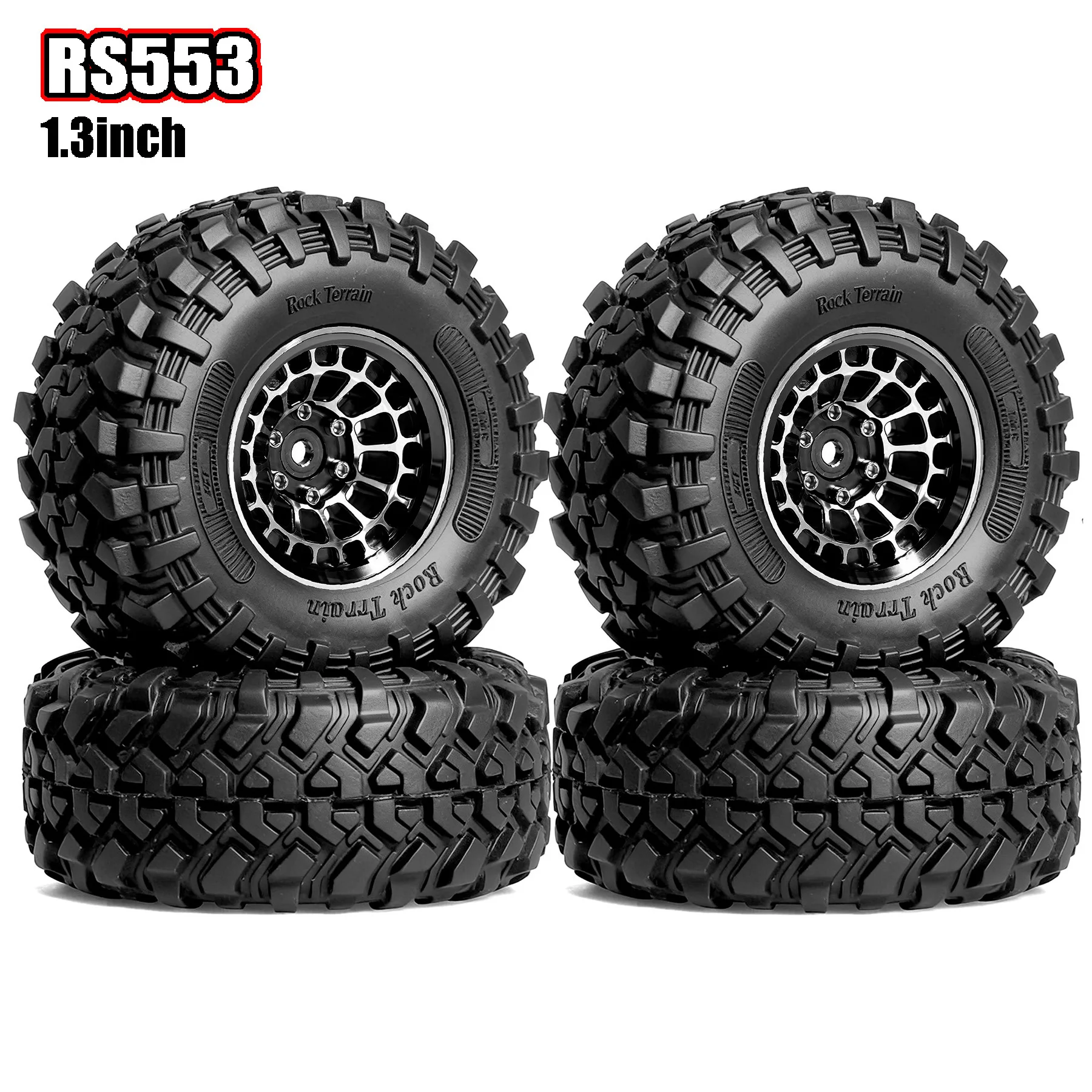 RED SPIDER 4Pcs Aluminum Alloy 1.3 Inch Beadlock Wheel Rim Tire for 1:18 TRX4M Traxxas RC Mini Crawler Model Upgrade Accessories
RED SPIDER 4Pcs Aluminum Alloy 1.3 Inch Beadlock Wheel Rim Tire for 1:18 TRX4M Traxxas RC Mini Crawler Model Upgrade Accessories