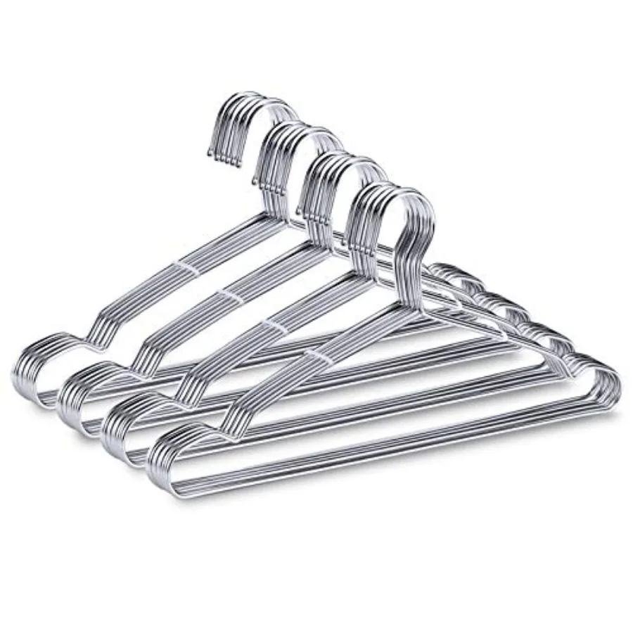 40-Pack Heavy-Duty Stainless Steel Hangers 15lb Capacity Rustproof Metal Closet Hangers with Notched Design for Straps Ideal fo
40-Pack Heavy-Duty Stainless Steel Hangers 15lb Capacity Rustproof Metal Closet Hangers with Notched Design for Straps Ideal fo