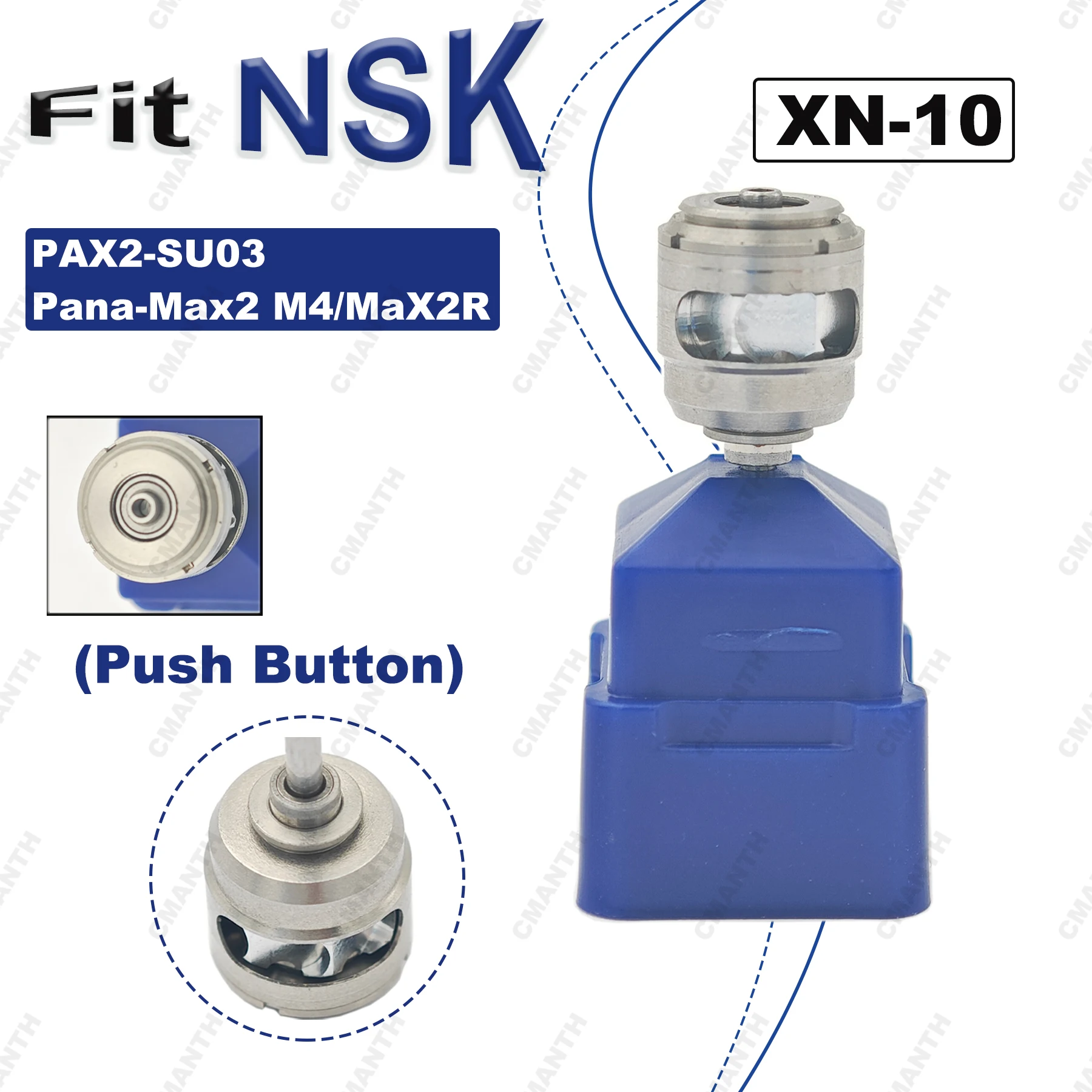 Fit NSK Pana-Max2 M4/Max2R High Speed Handpiece Dental Turbine Cartridge Rotor PAX2-SU03 Push button Replacement Accessories
Fit NSK Pana-Max2 M4/Max2R High Speed Handpiece Dental Turbine Cartridge Rotor PAX2-SU03 Push button Replacement Accessories