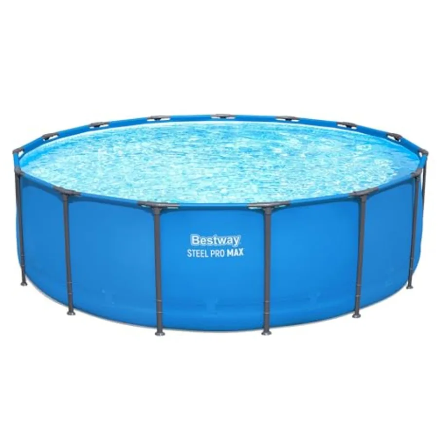 Backyard above ground swimming pool, steel frame, blue, rust-resistant and extra-sturdy construction
Backyard above ground swimming pool, steel frame, blue, rust-resistant and extra-sturdy construction