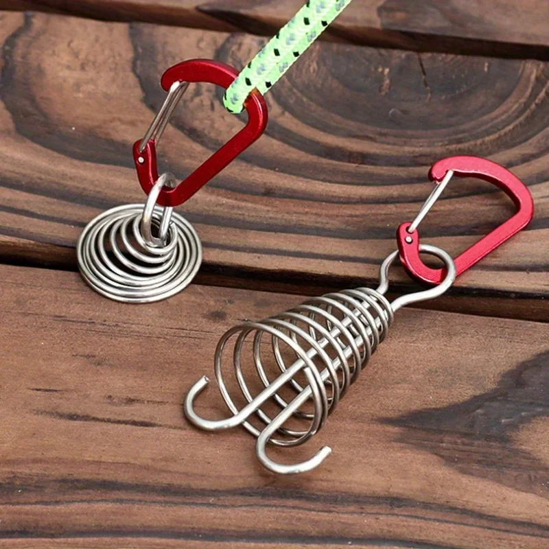 6pcs Outdoor Camping Octopus Rope Buckle Camping Deck Nail Stainless Steel Fixed Tent Rope Buckle Wooden Hook Spring Wind Rope
6pcs Outdoor Camping Octopus Rope Buckle Camping Deck Nail Stainless Steel Fixed Tent Rope Buckle Wooden Hook Spring Wind Rope