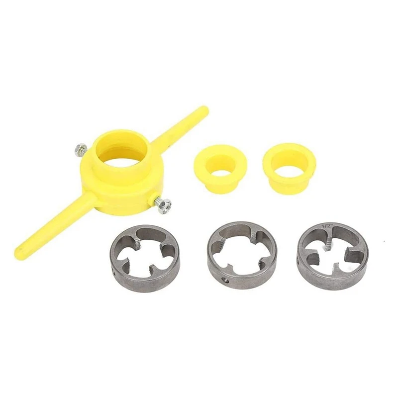 Pipe Thread Cutting Tool PVC Thread Maker NPT Round Tool Set Pipe Threader Plumbing Tool, PVC Thread Tool
Pipe Thread Cutting Tool PVC Thread Maker NPT Round Tool Set Pipe Threader Plumbing Tool, PVC Thread Tool