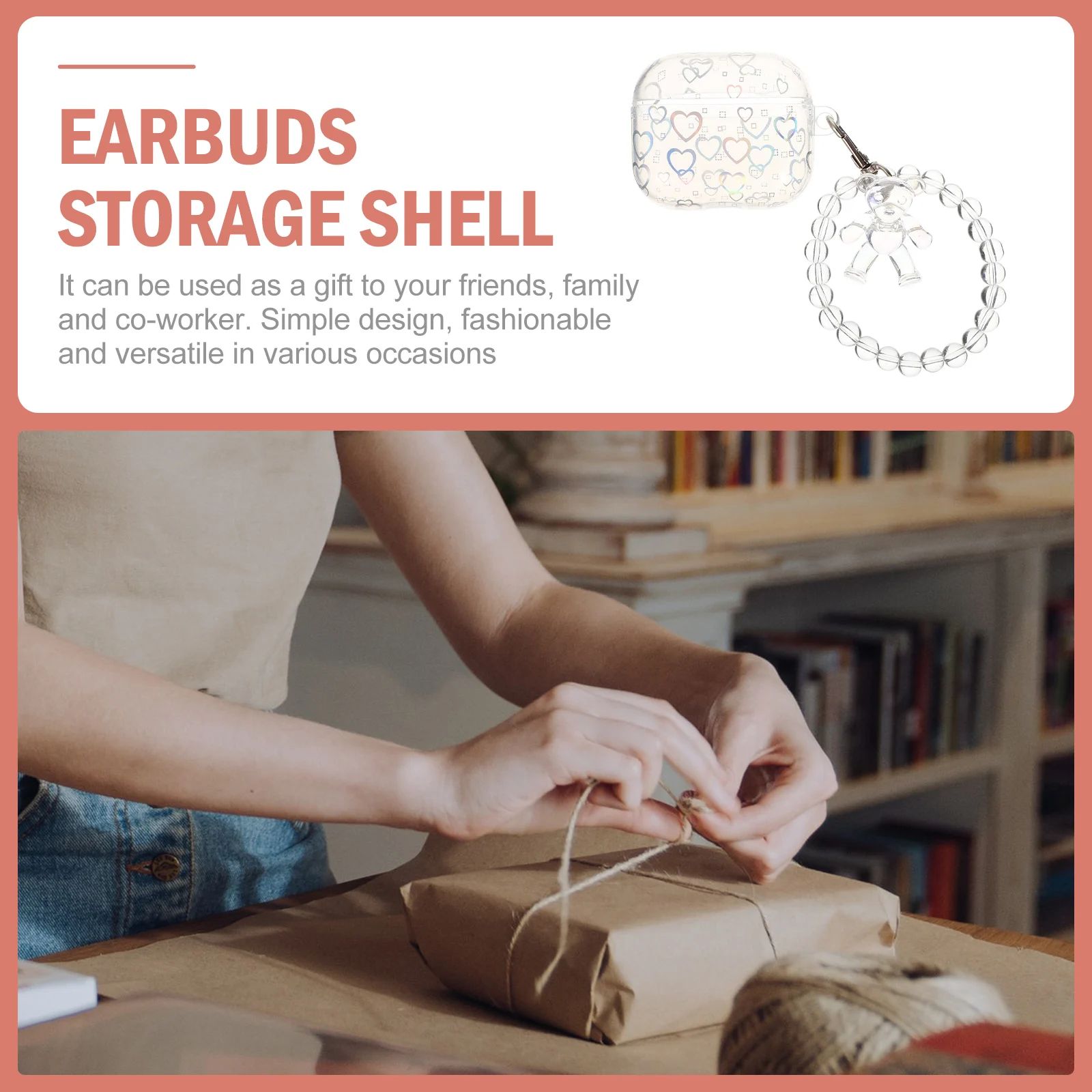 Heart Shaped Earphone Case Cute Wireless Earbud Cover Dustproof Tpu Protector Fashionable Headphone Accessory Lightweight
Heart Shaped Earphone Case Cute Wireless Earbud Cover Dustproof Tpu Protector Fashionable Headphone Accessory Lightweight