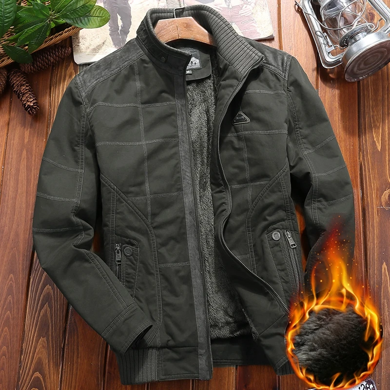 Thiened Fce Lined Cotton Jaet Men's Winter Warm Casual Loose Fit Zipper Closure ort Sle Busin Gentleman Coat
Thiened Fce Lined Cotton Jaet Men's Winter Warm Casual Loose Fit Zipper Closure ort Sle Busin Gentleman Coat