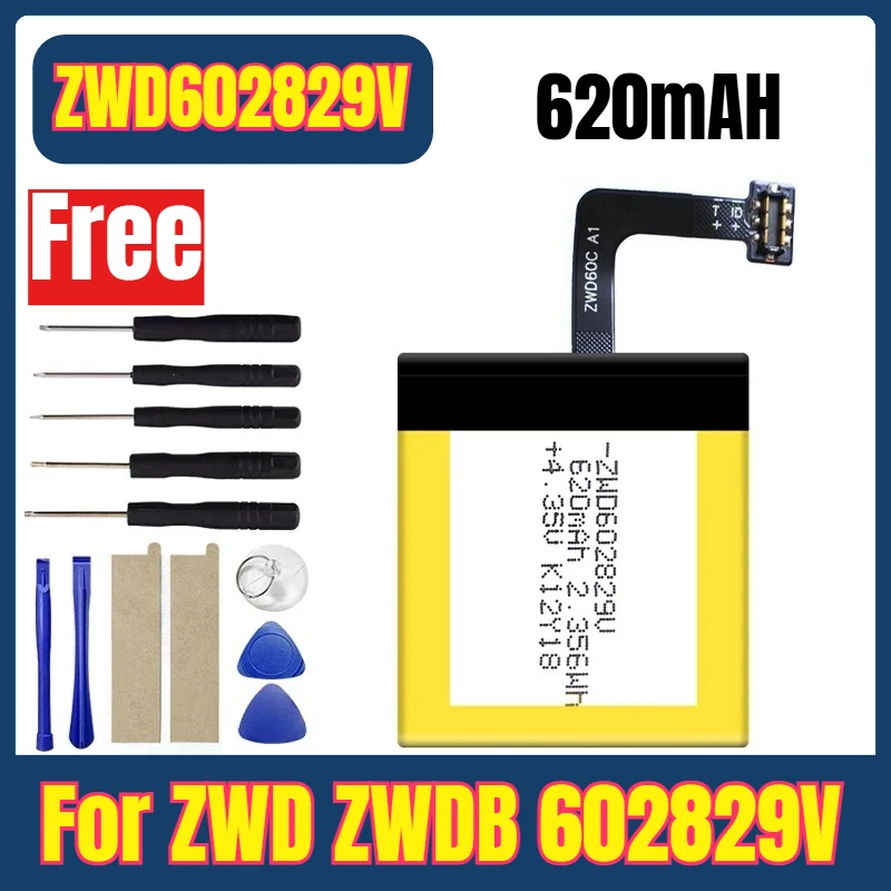 ZWD602829V 620mAh Watches Batteries for ZWD ZWDB 602829V + Free Tools
ZWD602829V 620mAh Watches Batteries for ZWD ZWDB 602829V + Free Tools