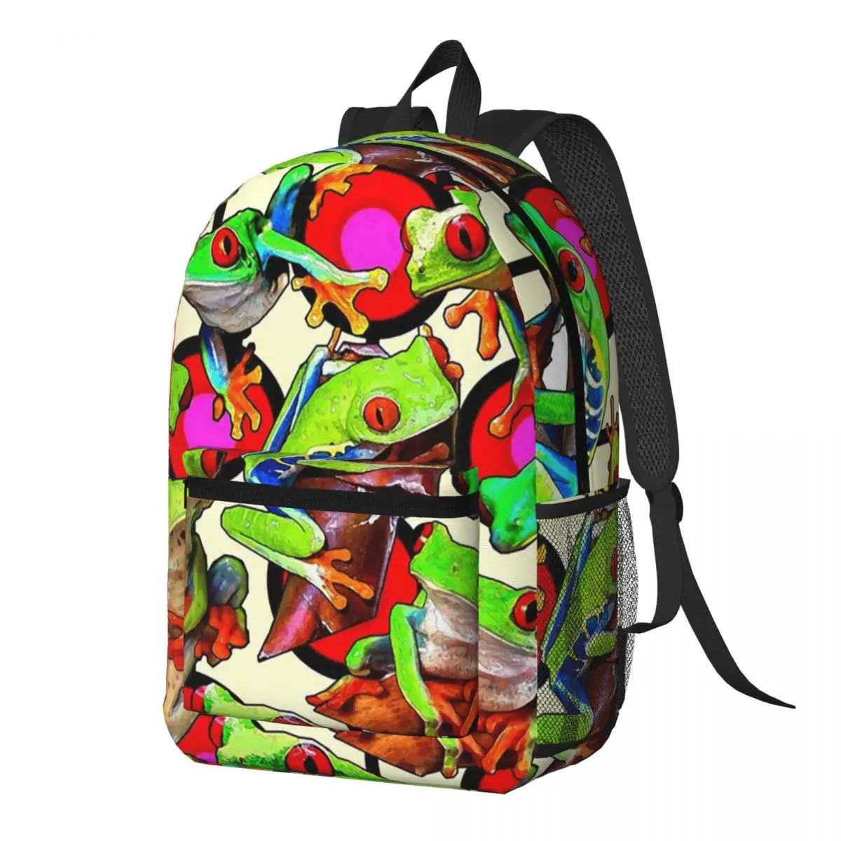 Colorful Tree Frog Cartoon Pattern Backpack Daypack Large Capacity Boys Girls BookBag School Bag Shoulder Bags for Men Women
Colorful Tree Frog Cartoon Pattern Backpack Daypack Large Capacity Boys Girls BookBag School Bag Shoulder Bags for Men Women