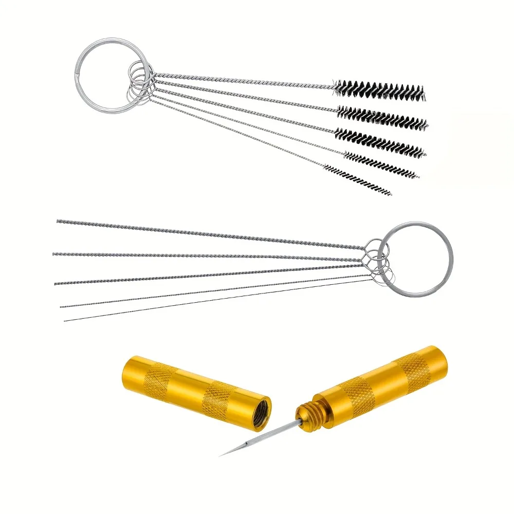 Airbrush Cleaning & Repair Tool Kit, Includes 5 Cleaning Brushes, 5 Cleaning Needles and 1 Washing Needle
Airbrush Cleaning & Repair Tool Kit, Includes 5 Cleaning Brushes, 5 Cleaning Needles and 1 Washing Needle