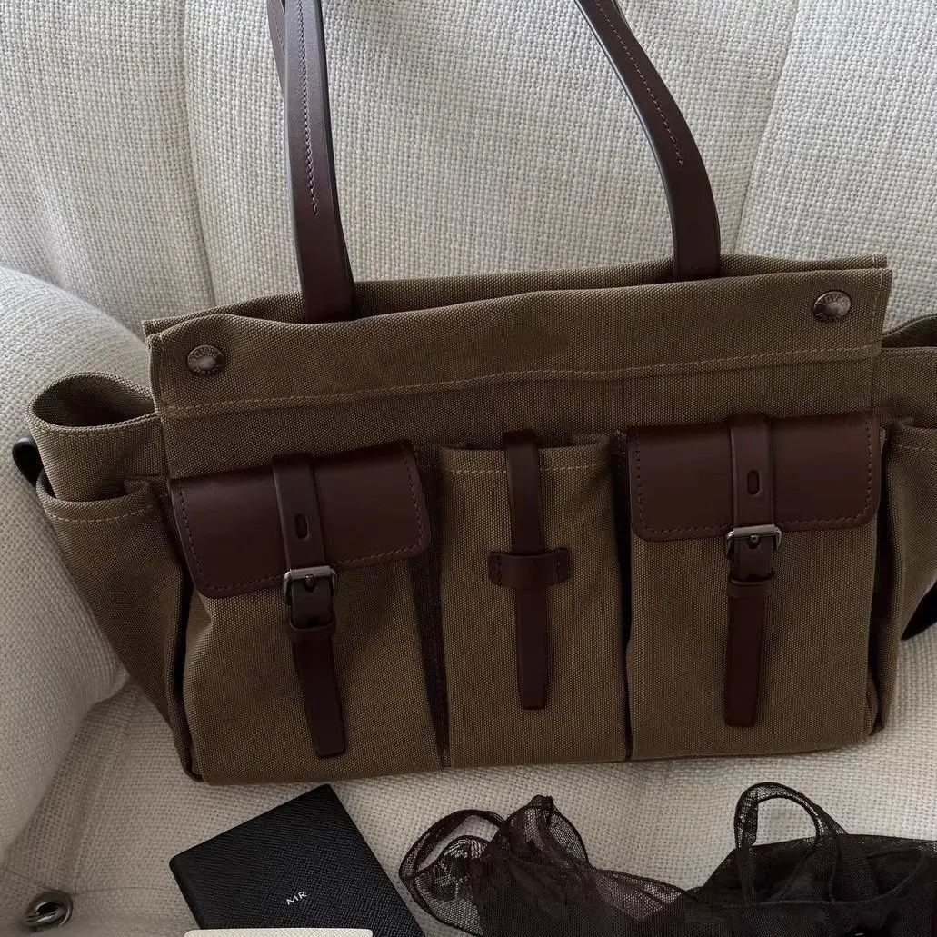 New Fashion Versatile Multi-Pocket Summer Trendy Olive Green Canvas Shoulder Underarm Bag
New Fashion Versatile Multi-Pocket Summer Trendy Olive Green Canvas Shoulder Underarm Bag