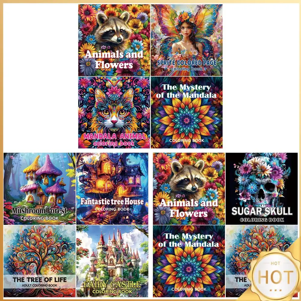 Набор из 4 раскрасок для самостоятельного творчества, 20x20 см, расслабляющие раскраски для женщин и мужчин
Набор из 4 раскрасок для самостоятельного творчества, 20x20 см, расслабляющие раскраски для женщин и мужчин