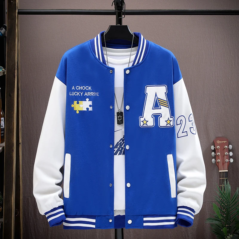 Fashion Men's Cotton Bomber Jackets 2024 Spring Autumn Casual Sports Slim Baseball Uniform Coats Hip Hop Streetwear Top Clothing
Fashion Men's Cotton Bomber Jackets 2024 Spring Autumn Casual Sports Slim Baseball Uniform Coats Hip Hop Streetwear Top Clothing
