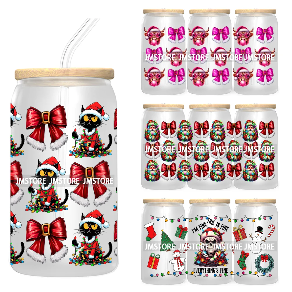 Skeleton Christmas 16OZ UV DTF Cup Wrap Transfer Stickers Durable Waterproof For Libbey Glass Can Coquette Bow Christmas Santa 
Skeleton Christmas 16OZ UV DTF Cup Wrap Transfer Stickers Durable Waterproof For Libbey Glass Can Coquette Bow Christmas Santa