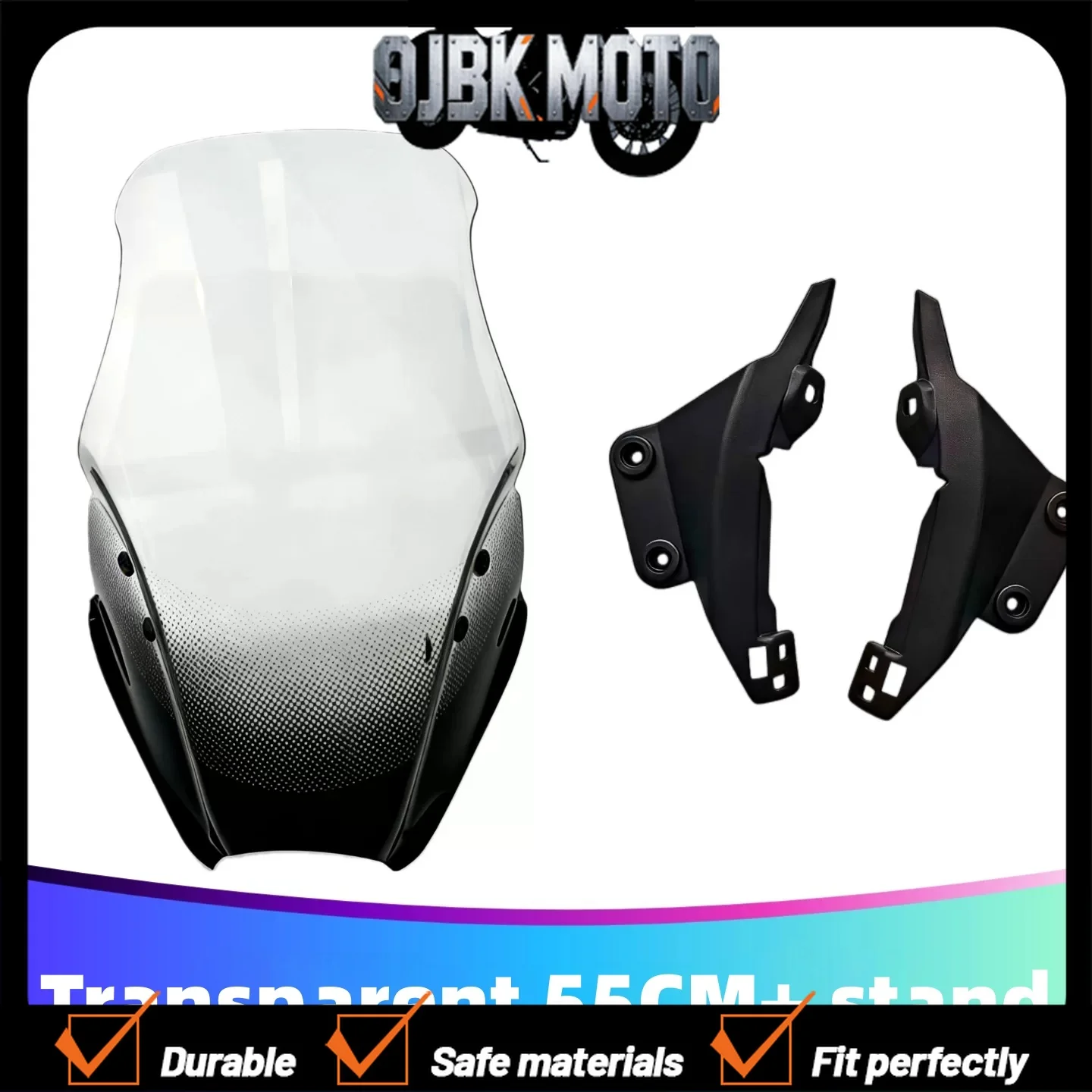 【Perfect fit】For Haojue UFR150 modified windshield motorcycle parts: front windshield, windproof and rainproof.
【Perfect fit】For Haojue UFR150 modified windshield motorcycle parts: front windshield, windproof and rainproof.