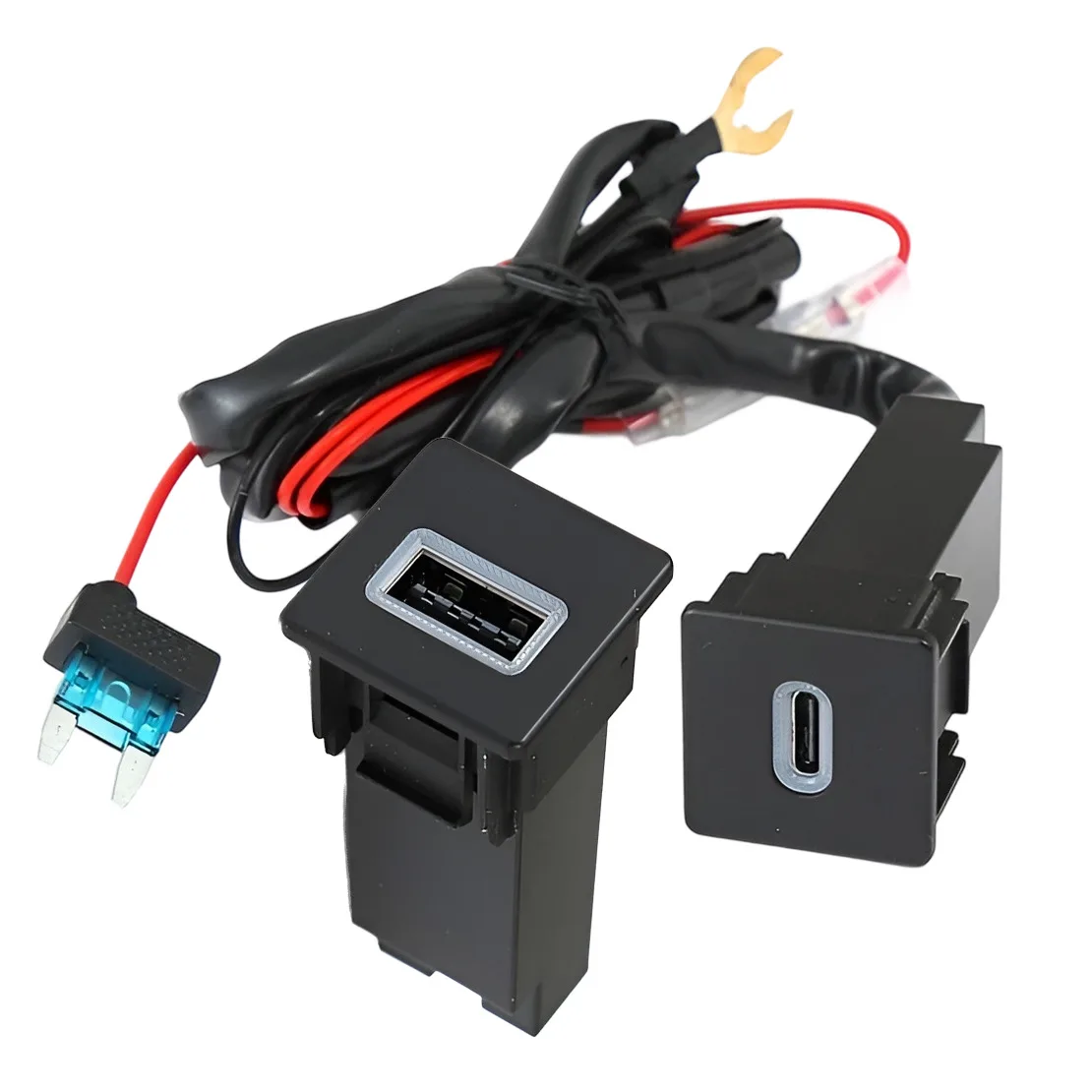 NEW USB-C PD+USB-A QC3.0 Fast Charger Port Socket Outlet Adapter Fuse Box Wire Cable Upgrade Kit Fit for Isuzu D-Max Mazda
NEW USB-C PD+USB-A QC3.0 Fast Charger Port Socket Outlet Adapter Fuse Box Wire Cable Upgrade Kit Fit for Isuzu D-Max Mazda